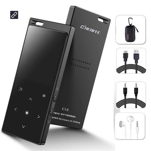 MP4 Player 16GB Built-in Speaker Touch Button HIFI Lossless Music Player with FM Radio, Recorder, Support SD Card up to 128GB: Package A