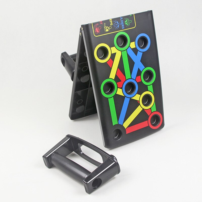 Push Up Board 17 in 1 Complete Push Up Training System Color-Coded Collapsible Push-up Bracket Board
