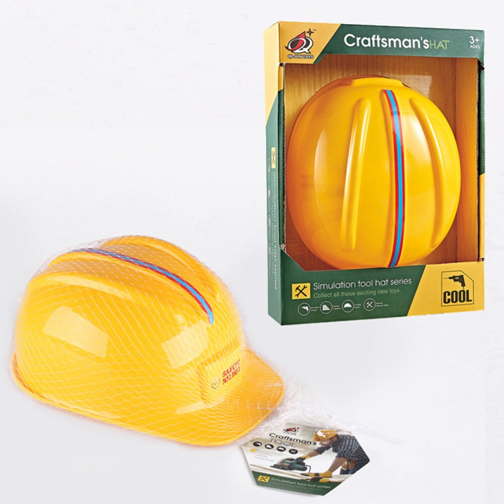 1pc Kids Engineering Cap Stylish Simulation Engineering Cap Kids Engineering Hat Kids Construction Hard Hat Role Play En