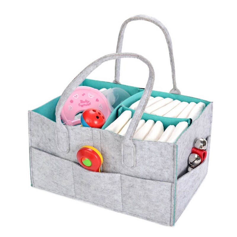Opvouwbare luiermand, organizer voor kinderspeelgoed, draagbare opbergtas/-doos voor in de auto, reistafel organizer