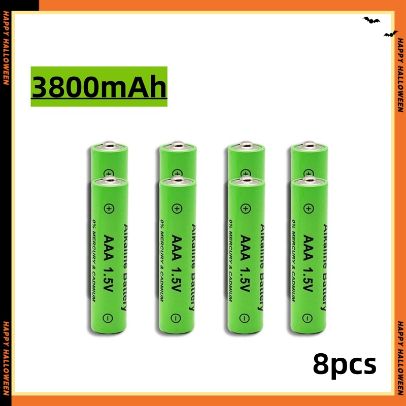 1.5V AA+AAA rechargeable battery 3800mAh/4800mAh large capacity alkaline rechargeable battery AAA+ charger: Chocolate