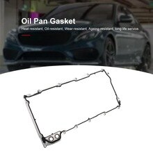 Oil Pan Gasket Set OS34510T for Chevy SBC 305 350 327 Engine 1955-1985 Engine Oil Pan Gasket Set with Steel Core Replacement