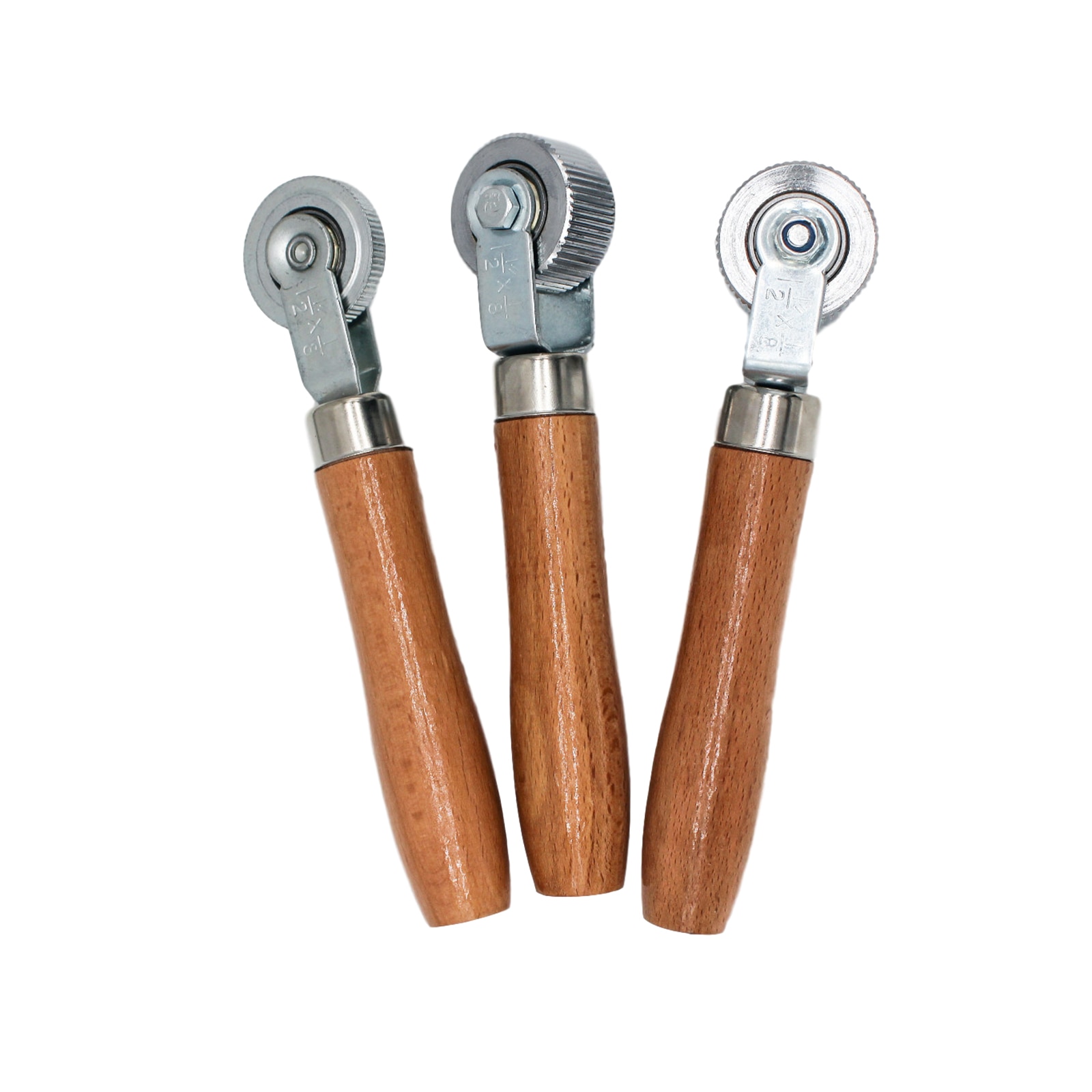 Wooden Handle Tire Tyre Patch Roller Stitcher Puncture Repair Tube Tool Ball Bearing Car Truck Tyres Bicycle Repair Tools