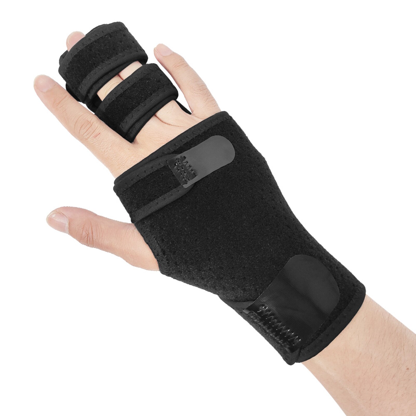 Finger Guards with Removable Splint Finger Support Brace Two or Three Fingers Stabilizer Adjustable Full Finger or Hand Brace: Right