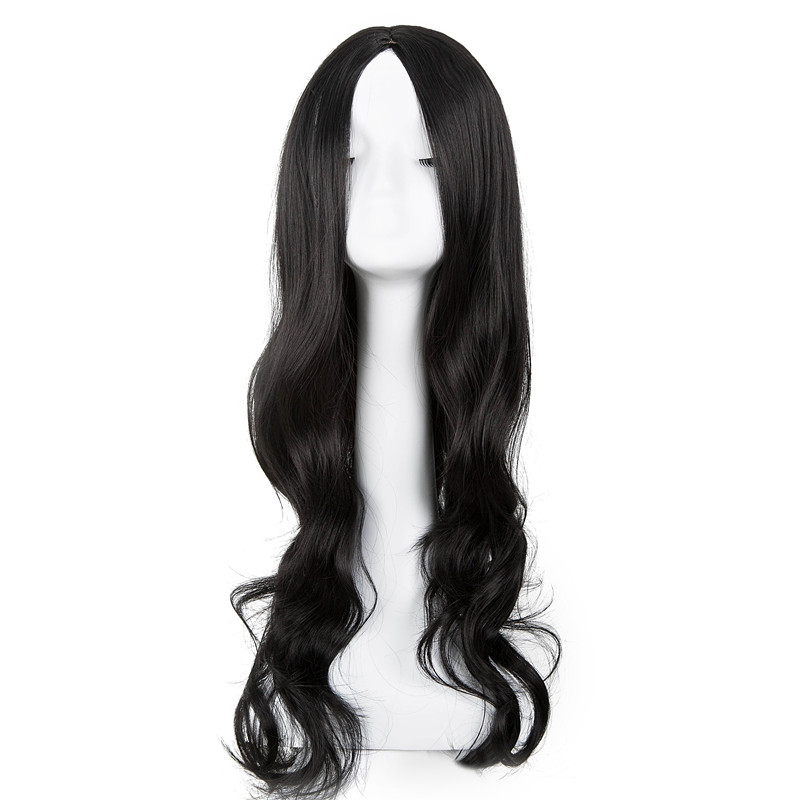 Peruca loira fei-show de cabelo sintético, fibra resistente ao calor, longo, encaracolado, comprimento médio, para mulheres, traje feminino, festa, salão de beleza: #1B