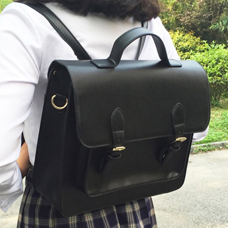Japanese JK Uniform Handbag Bag Student College Style backpack PU Leather Bag Arrived