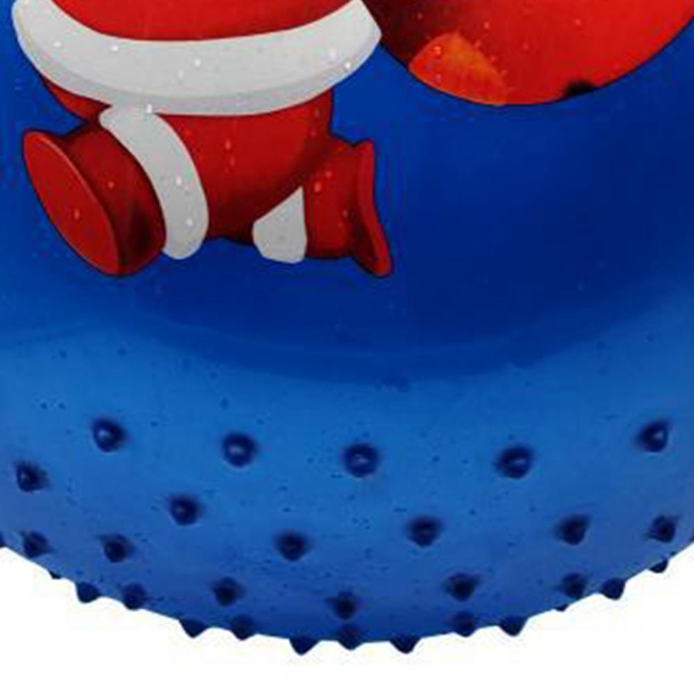 PVC Yoga Ball Set Anti-burst Inflatable Christmas Theme Handle Bouncy Ball Set for Physical Fitness