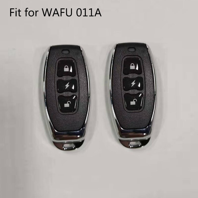 WAFU, 433 MHz, controlador remoto de la cerradura de la puerta de Control remoto clave para WF-010 WF-019 WF-011A Invisible cerradura de la puerta: 2pcs For 011A