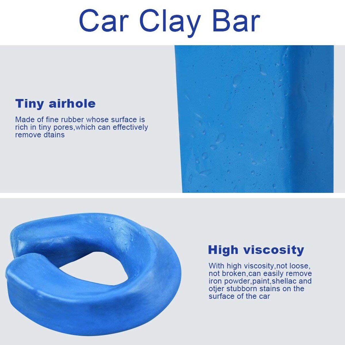 180g Clay Bar Magic Clean Car Truck Blue Cleaning Clay Bar Car Detailing Clean Clay Care Tools Sludge Washing Mud Car Washer