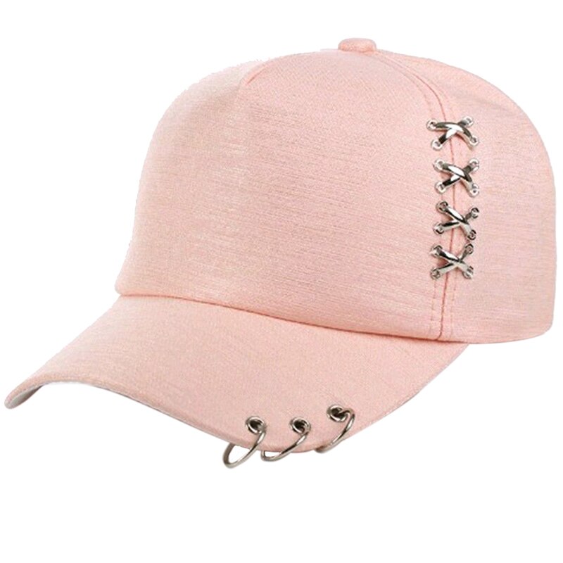 Piercing ring baseball cap punk gorras bone masculino feminino beisbol hip hop baseball caps unisex