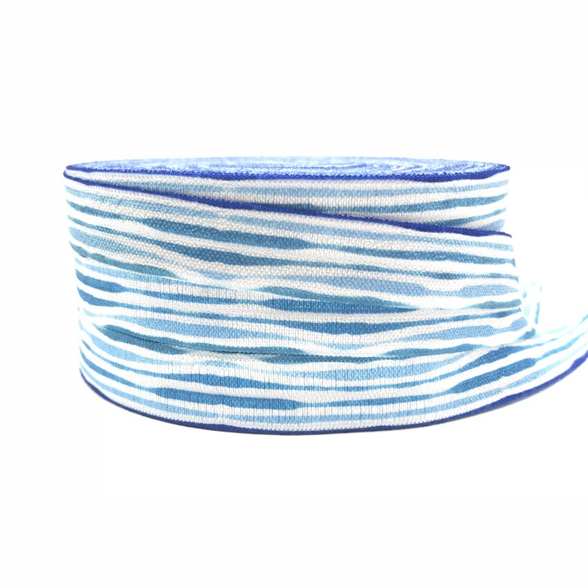 16mm Chevron Dot Arrow Car Paw Print Animal Fold over Elastic Band Sewing Tape Handmade Crafts Accessories DIY Baby Headband: P662
