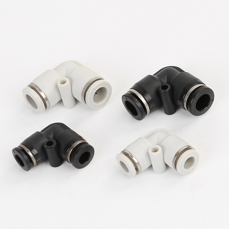 Pneumatische Montage Schnell gemeinsam L Geformt 4mm 6mm 8mm 10mm 12mm 14mm 16mm OD Schlauch-Rohr Ellenbogen berühren drücken in Stecker