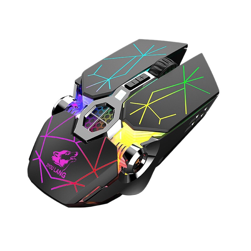 ZIYOU LANG X13 Wireless Rechargeable Game Mouse Mute RGB Gaming Mouse, Ergonomic LED Backlit Wireless Mice: Default Title