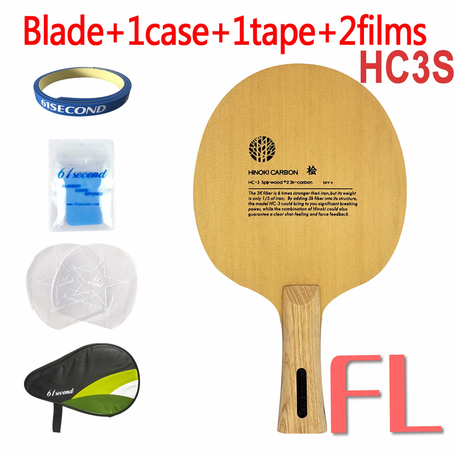 Sanwei HC.3 HC 3 HC-3 HC-3S HC3S Table Tennis PingPong Blade: HC3S FL with HM