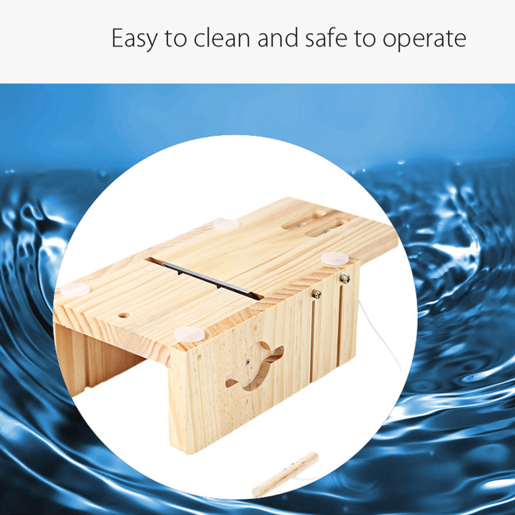 Home Wooden Soap Cutter Box Balancing Apparatus Accurate Wire Cutting Tool Soap Kits