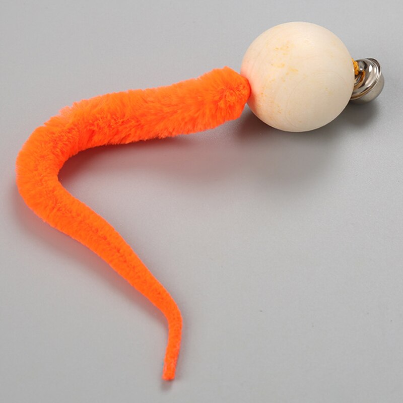 1/3 Pcs Cat Toy Simulation Worm Toy with Bell for Pet Entertainment SEC88