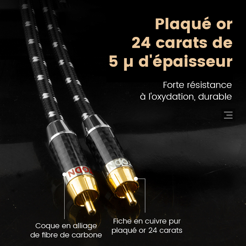 TODN cyfrowy kabel koncentryczny audio 75Ω wysokiej klasy Rca do Rca męski kabel stereo głośnik Hifi kabel do subwoofera AV TV