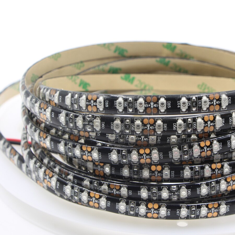 1m 5m Ultraviolet Zwart licht SMD 3528 120 leds/m UV Led Strip zwart licht LED Lint paars Flexibele lamp + 12V power adapter