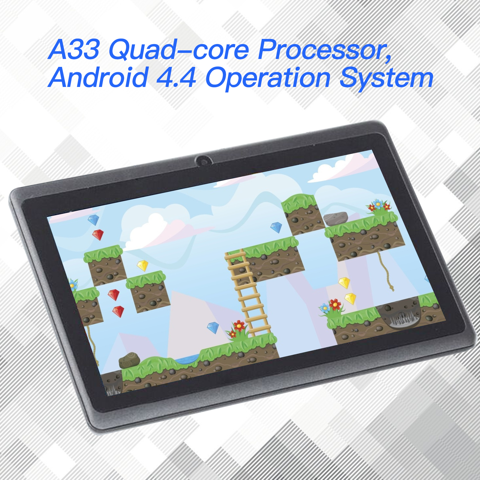 7 Inch Q8 Tablet Android Quad-core Processor 8G WiFi Version Dual Camera Entertainment Machine for Children Students Adults