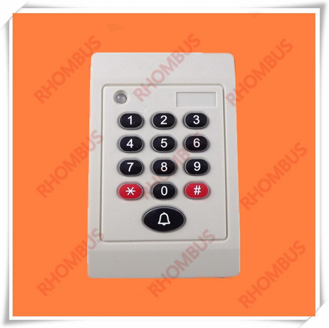 Weatherproof EM ProximitYy keypad 125KHz WG26/34 RFID Access Control Card Reader
