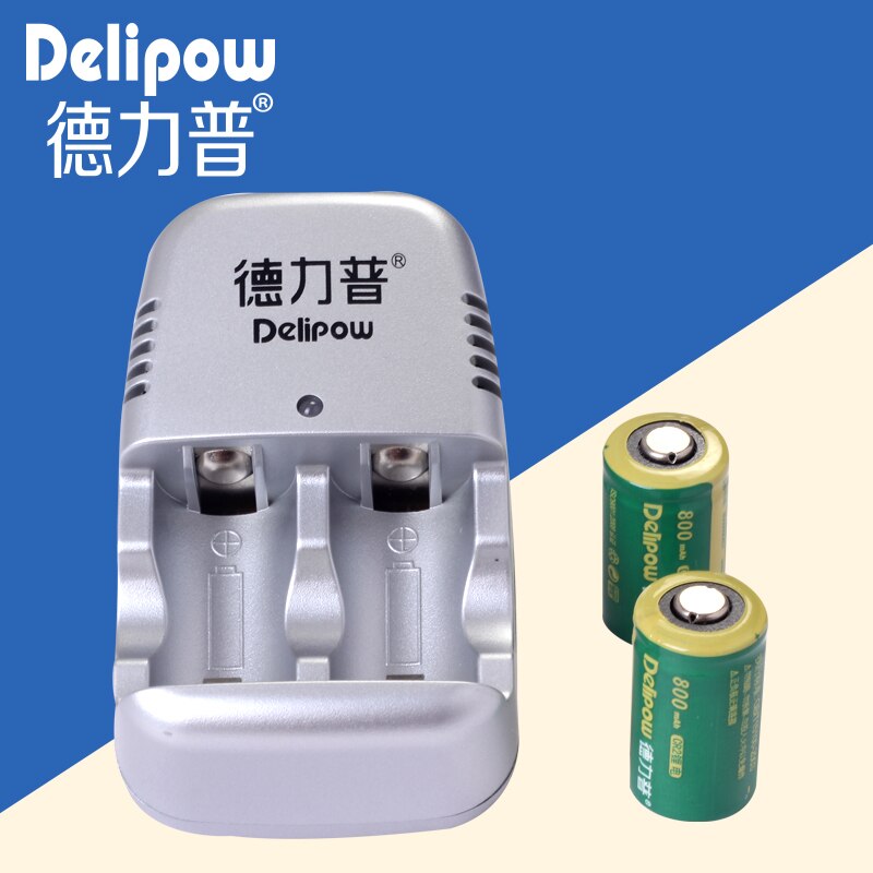 CR2 delipow battery charging kit 3V lithium battery mini25 rechargeable battery camera CR2 Rechargeable Li-ion Cell