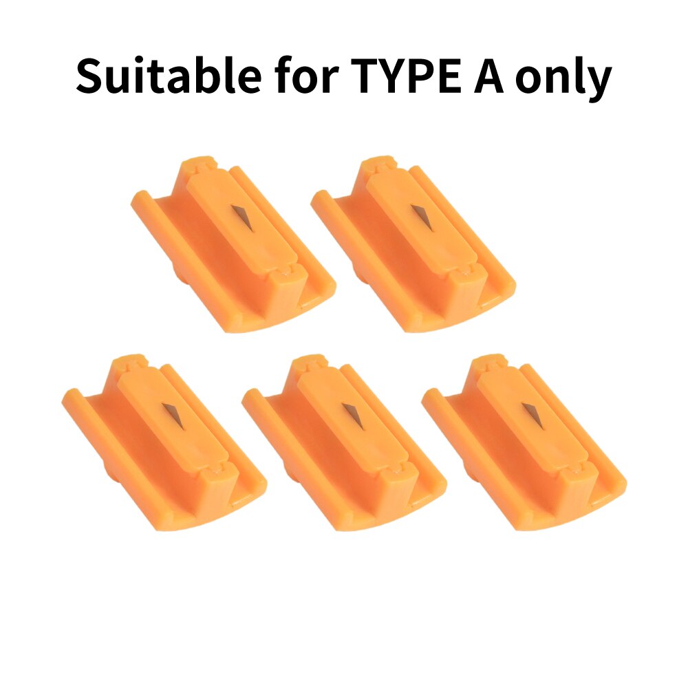 Mini A4 A5 Paper Cutter Cutting Card Trimmer Ruler Blade Mat Scrapbook School Office Kids Safety Label Art Photo Portable Mini: 5PCS typ A Blade