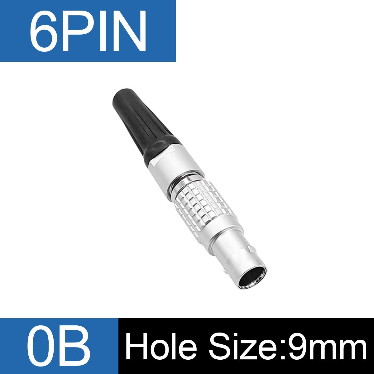 1Set 0B Connector 2 3 4 5 6 7 9 Pin FGG Plug For Sound Device Metal Circular Plug Cable Connector EGG Socket: Blue