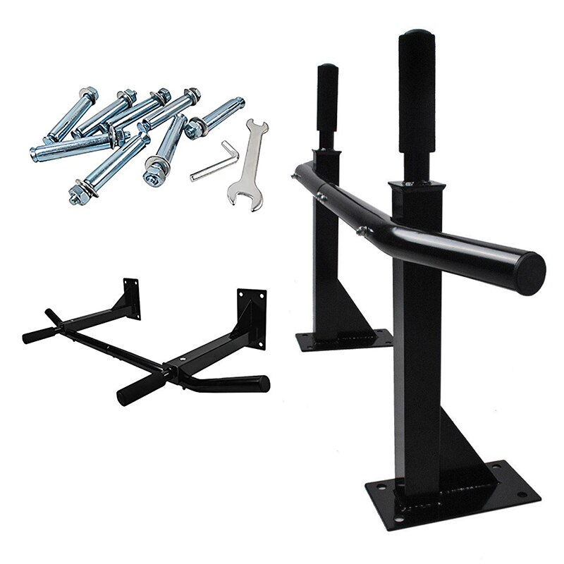 Indoor Fitness Equipment Gymnastics Horizontal Bar Wall Mounted Pull Up Chin Up Bar Multi Function Home Gym Exercise HWC