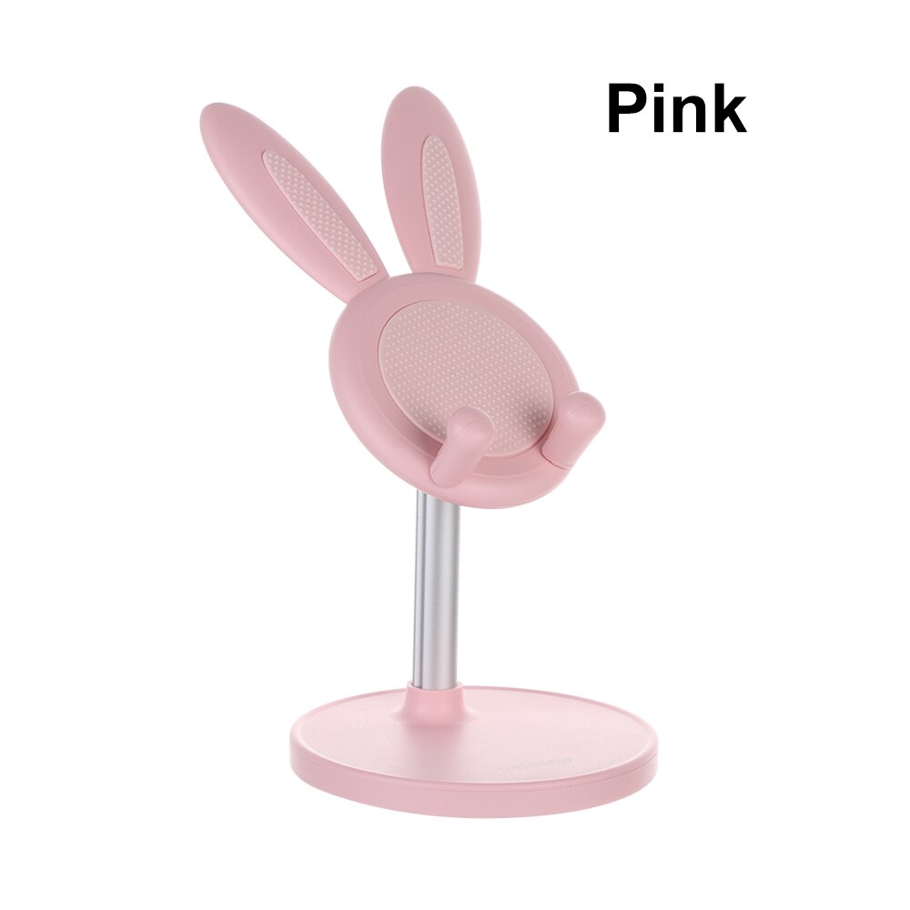 Universal Rabbit Ears Phone Holder Adjustable Aluminum Alloy Tablet Stand Telescopic Desktop Rack Mobile Phone Accessories: Rabbit Ears 2