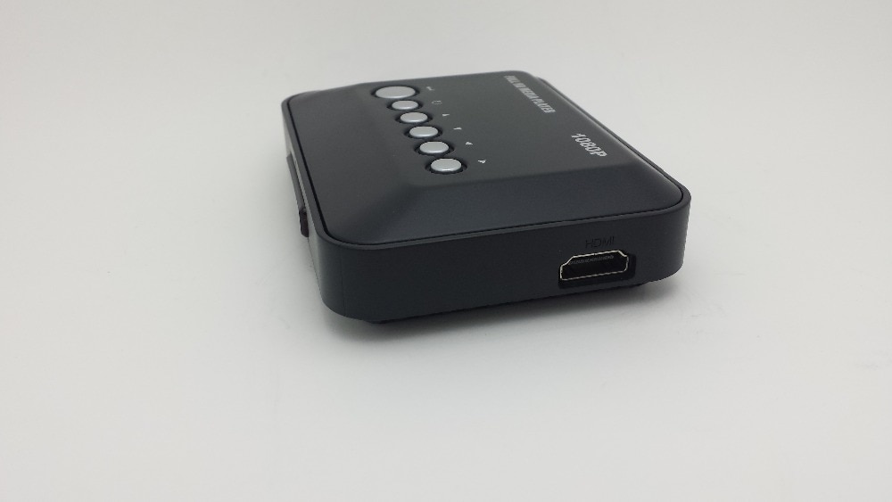 Lecteur multimédia JEDX Mini lecteur multimédia Full HD 1080 P HDD boîtier TV prise en charge HDMI MKV RM SD USB SDHC MMC HDD-HDMI (BOXCHIP F10)