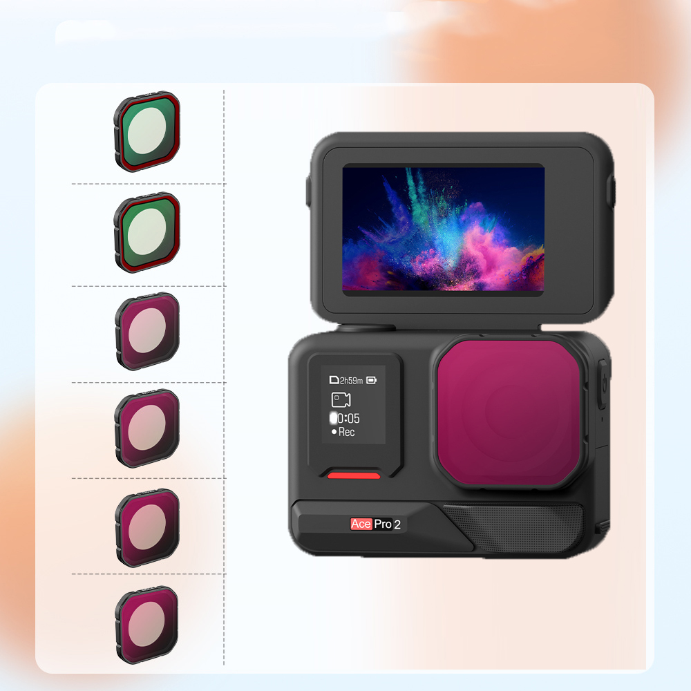 Lensfilterset voor Insta360 ACE Pro 2 UV CPL Polar Neutral Density ND8 16 32 64 Filters Sportcamera Camera-accessoireset