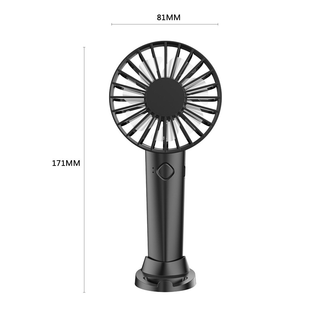 Mini Draagbare Handheld Fan Usb Oplaadbare 3 Speed Fan Thuis Desktop Luchtkoeler Zomer Outdoor Reizen Radiator Elektrische Ventilator