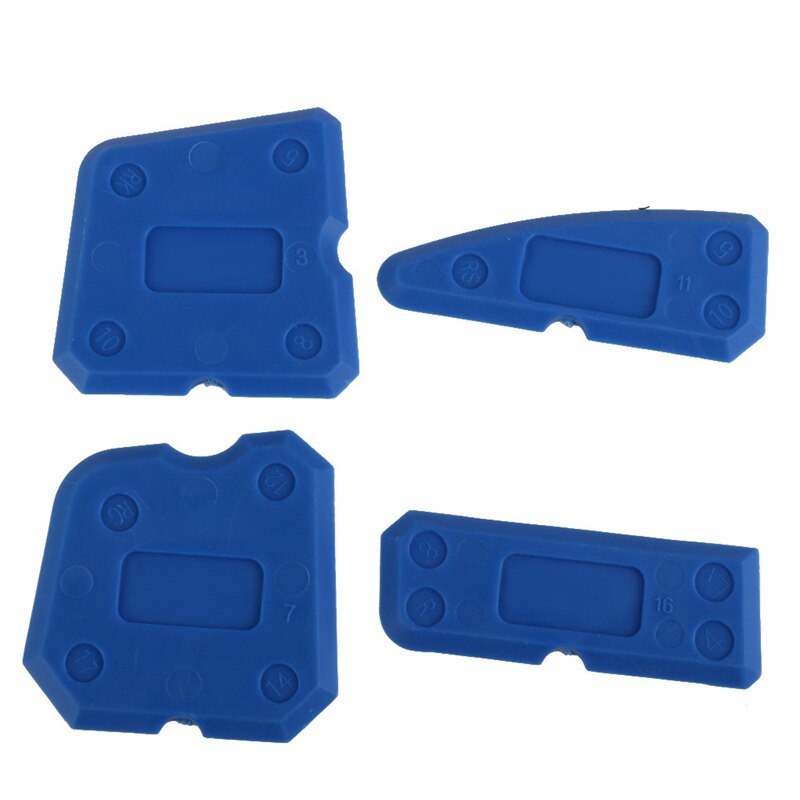 4 pcs Silicone Sealant Spreader Profile Applicator Tile Grout Tool Home Help: Default Title