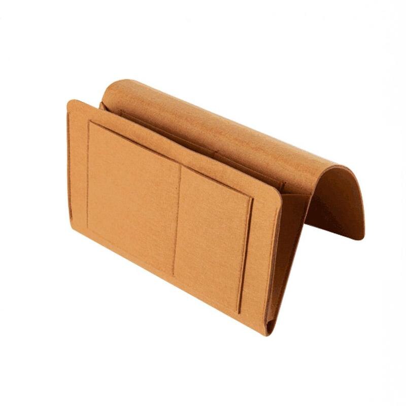 Storage Organizer Felt Bedside Hanging Storage Bags Inner Remote with Mobile Sundries 2 Control Book Phone Pockets For Bed K2P6