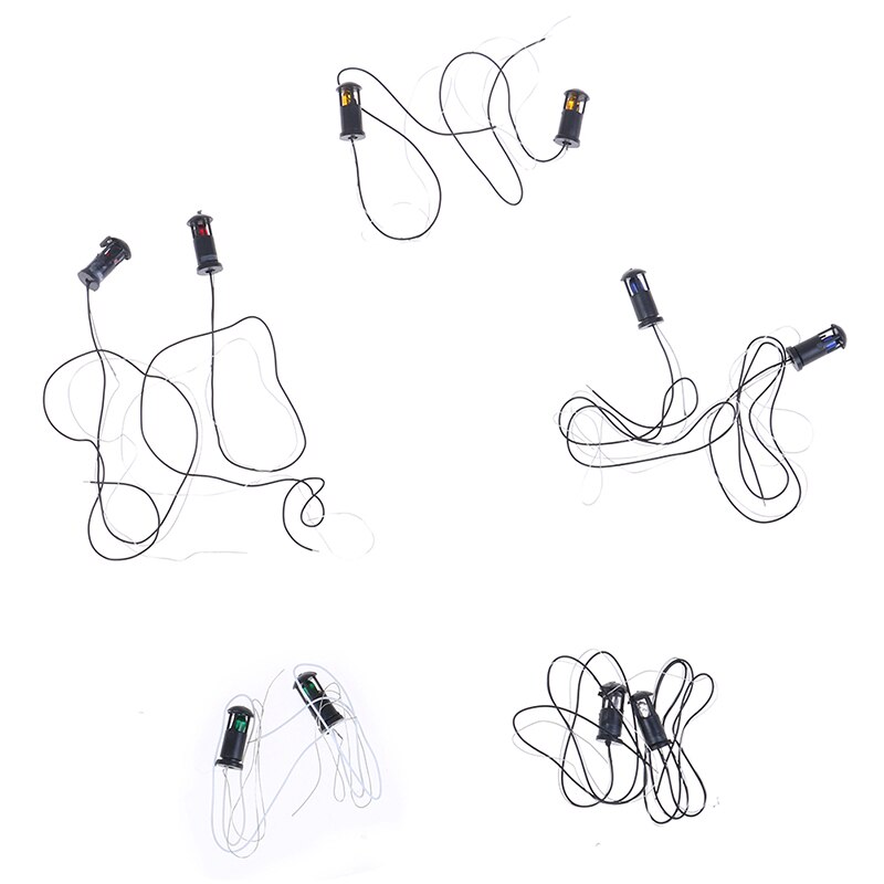 2 sztuk modelu światła ogród robić domku dla lalek trawnik lampa DIY piaskownica stołowa krajobraz