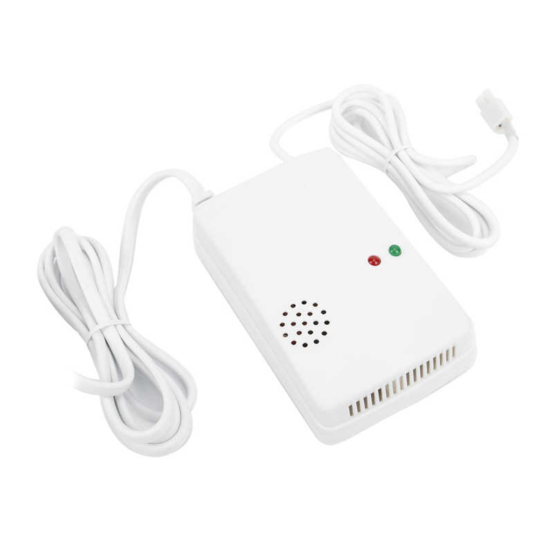 LPG Alarm Fuel Coal Natural Gas Alarm Independent Wall‑Mounted Household with Drive Solenoid Valve AC110‑220V