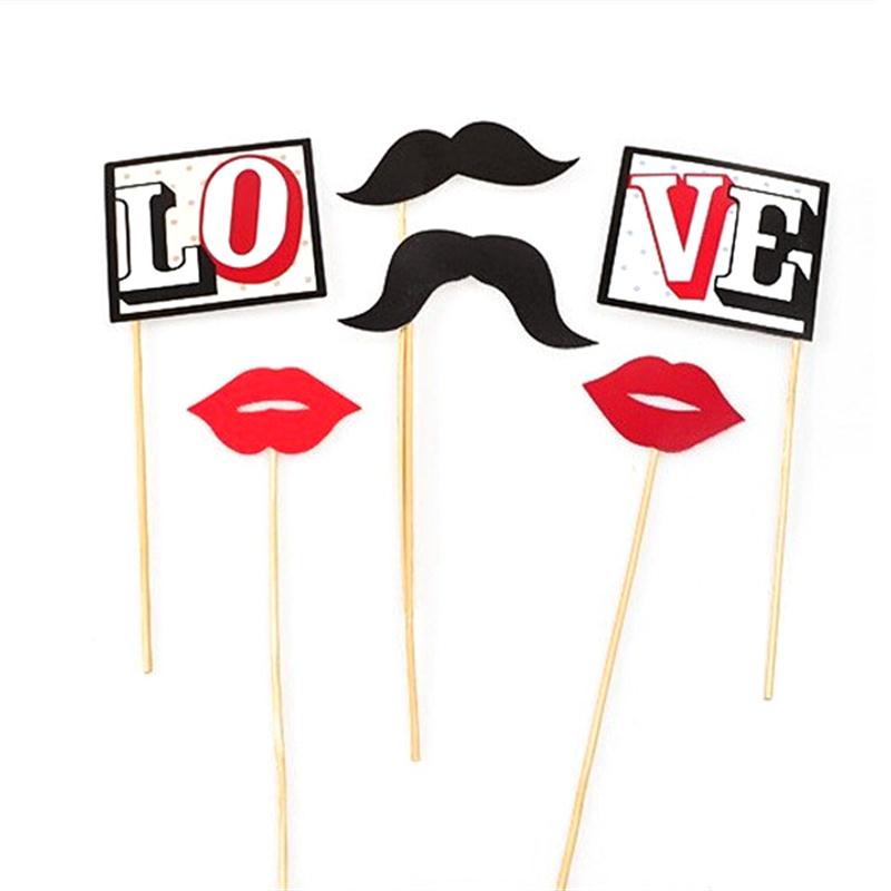 13pcs DIY Funny Photobooth Photo Booth Props For Wedding Birthday Props Funny Glasses Mustache Birthday Photobooth