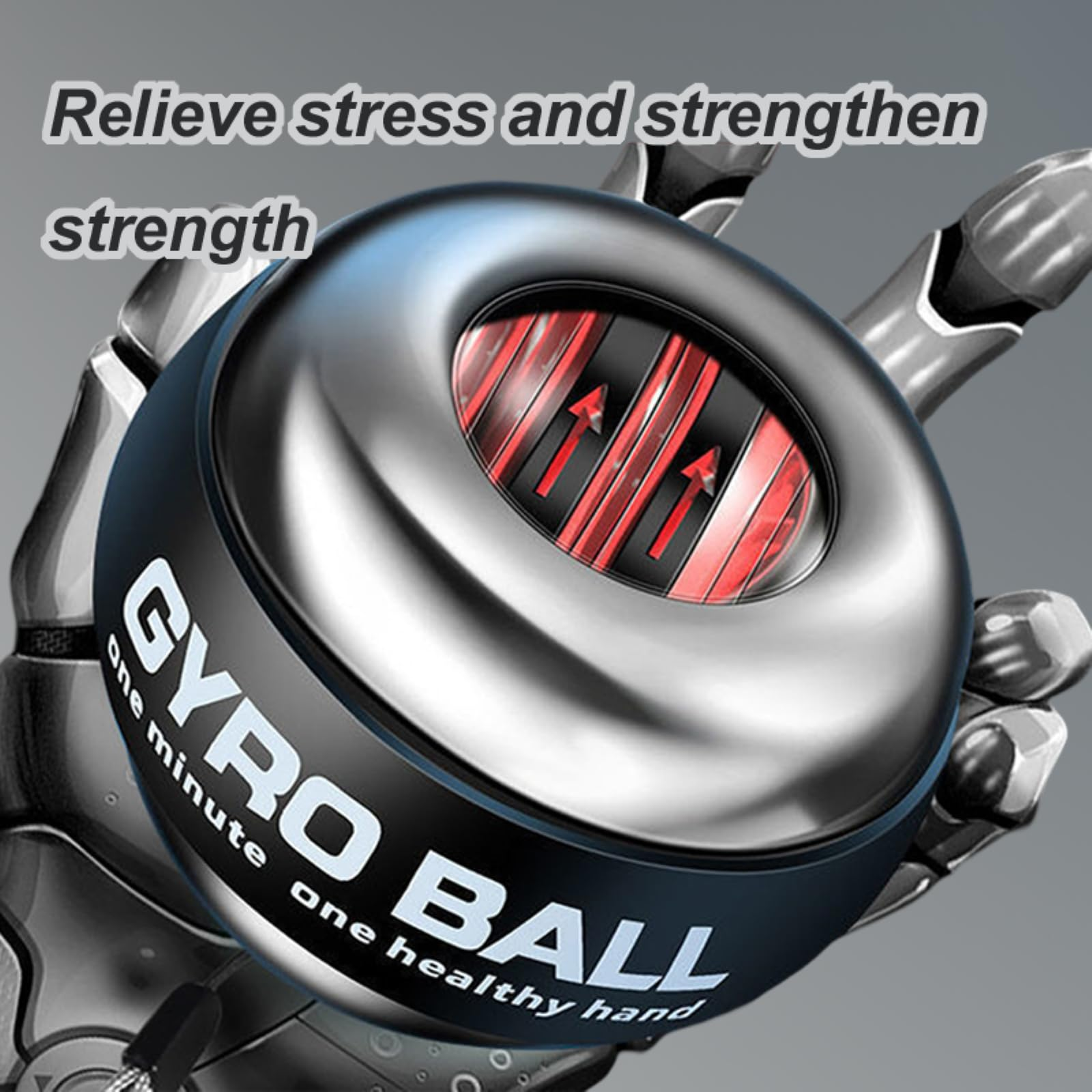 Polso Power Ball LED Auto-Start Grip Gyro Ball Giroscopio Trainer Muscolo della mano Rilassamento Braccio Fitness Esercizio a casa Attrezzatura sportiva