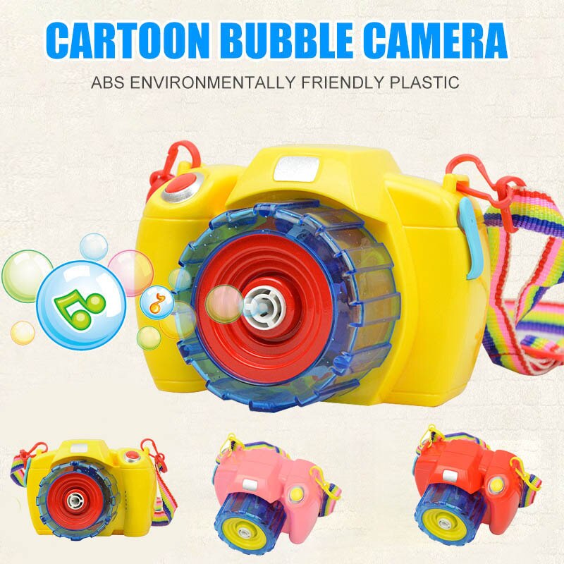 Appareil photo bulle Machine Portable bulle ouragan Machine automatique enfant jouet avec lumière LED musique nk-shopping