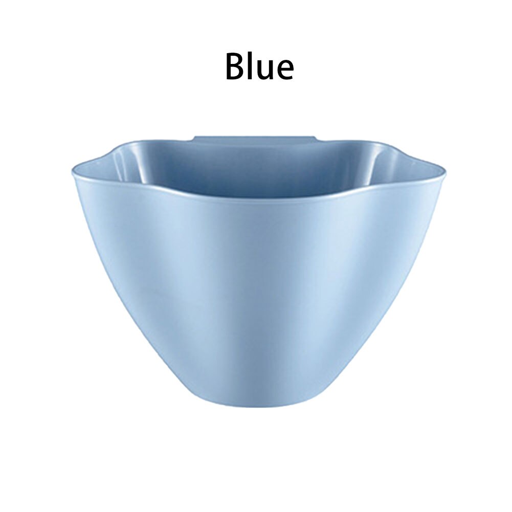 Tipo de suspensão lata de lixo originalidade cozinha armário porta plástico desktop lixo aceitar caixa mobiliário doméstico poubelle de cozinha: Azul