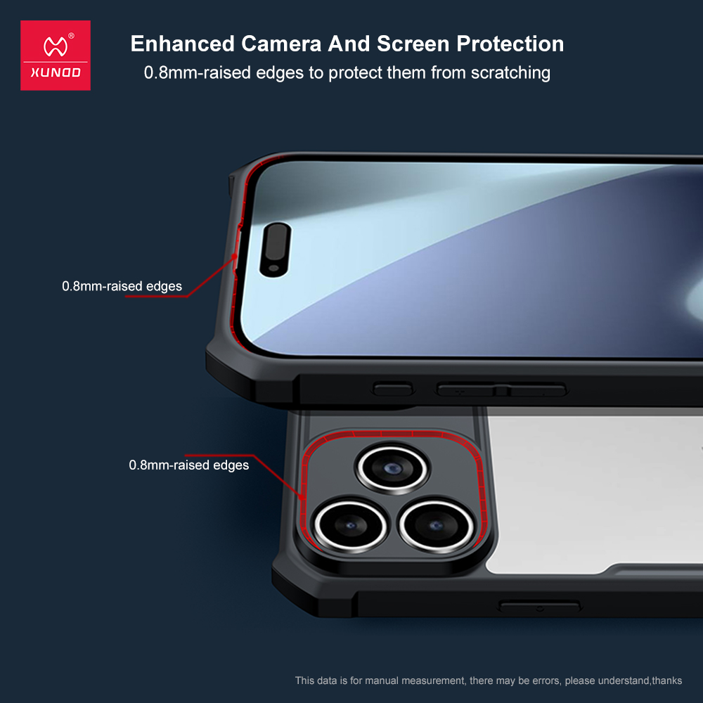Xundd For iPhone 17 Pro Max Case For iPhone Air 17 17 Pro Case Shock-Absorbing Acrylic&TPU Clear Back Cover with Magnetic Ring