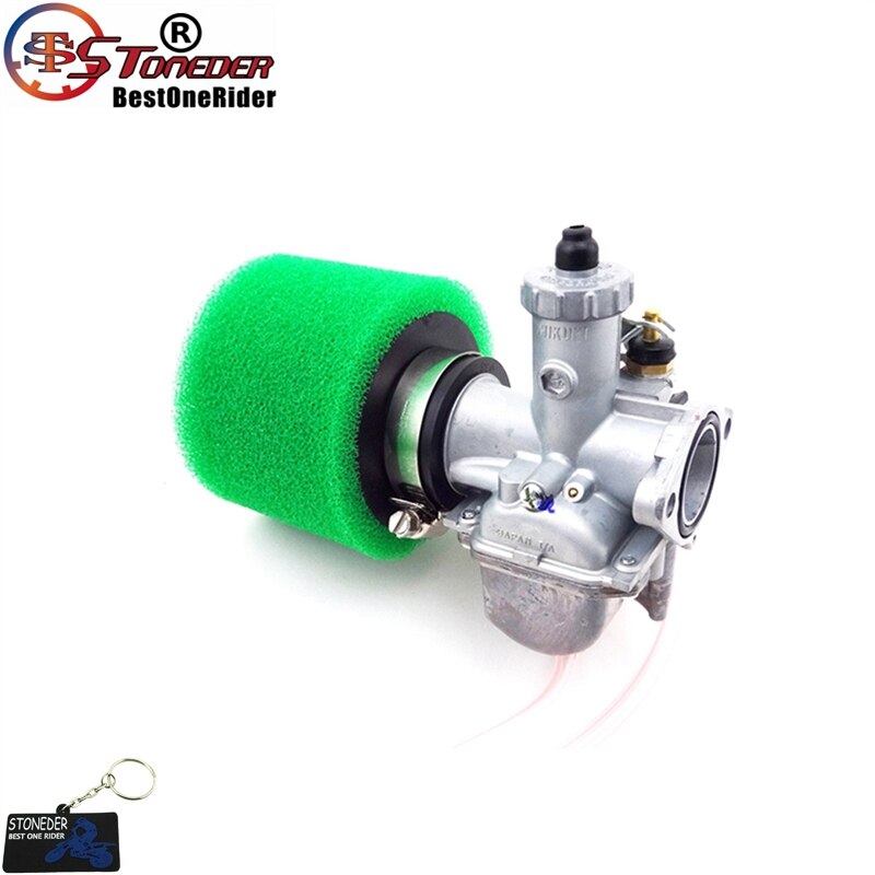 Stoneder  vm22 carb 26mm mikuni förgasare 38mm luftfilter för 110cc 125cc 140cc motor lifan  xr50 crf 50 ssr thumpstar pit bike: Grön