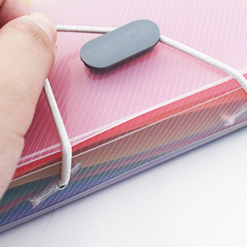 Carpeta de archivos extensible A6 Rainbow, 13 bolsillos, organizador de oficina, portadocumentos, bolsa para billetes, caja de almacenamiento