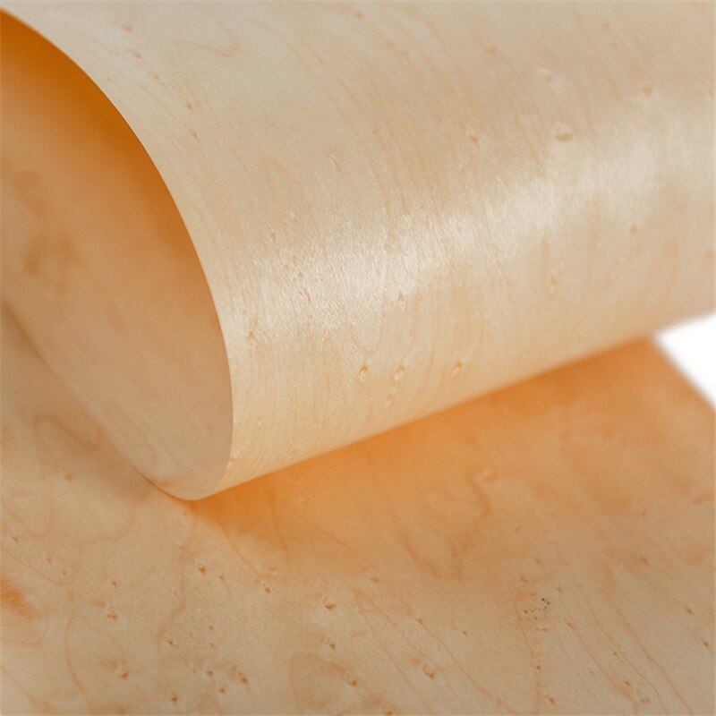 Natürliche Echte Kanada Ahorn Feldlerche BirdsEye Holz Furnier für Möbel Fahrzeug Musical Instrument