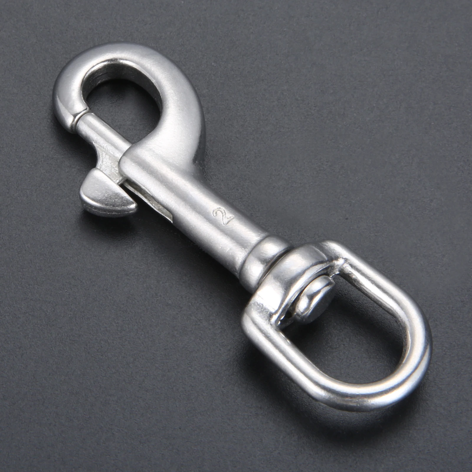 1pc Swivel-Eye Bolt Snap Hook Marine Grade 316 Stainless Steel Rotate Oval Ring Spring Loaded 65/72/91/100mm Pet Leash Diving: Gold