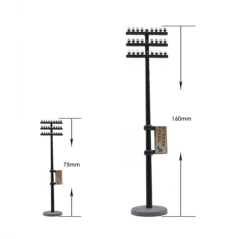 OO/HO/N scale utility pole,1:76/1:87/1:160 power line pole miniature model,model railroad, architectural models, display, gaming