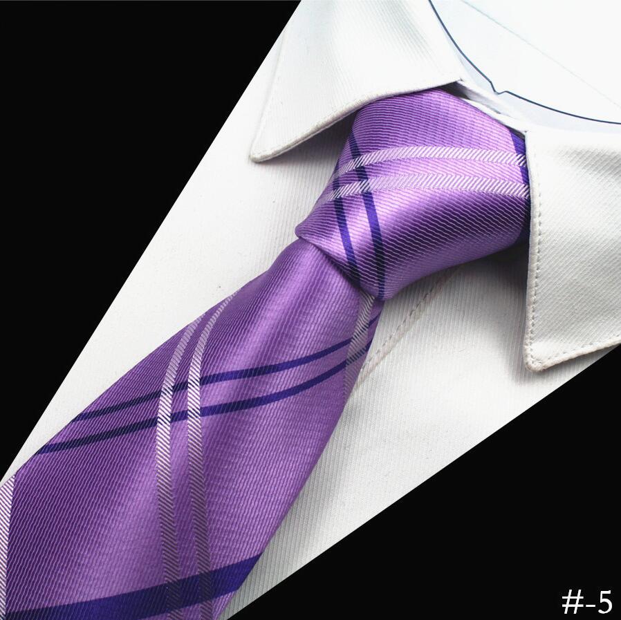 Ricnais – cravates à carreaux et à rayures pour hommes, 1200 aiguilles de , 100% soie, vêtements classiques pour Business, mariage: 05