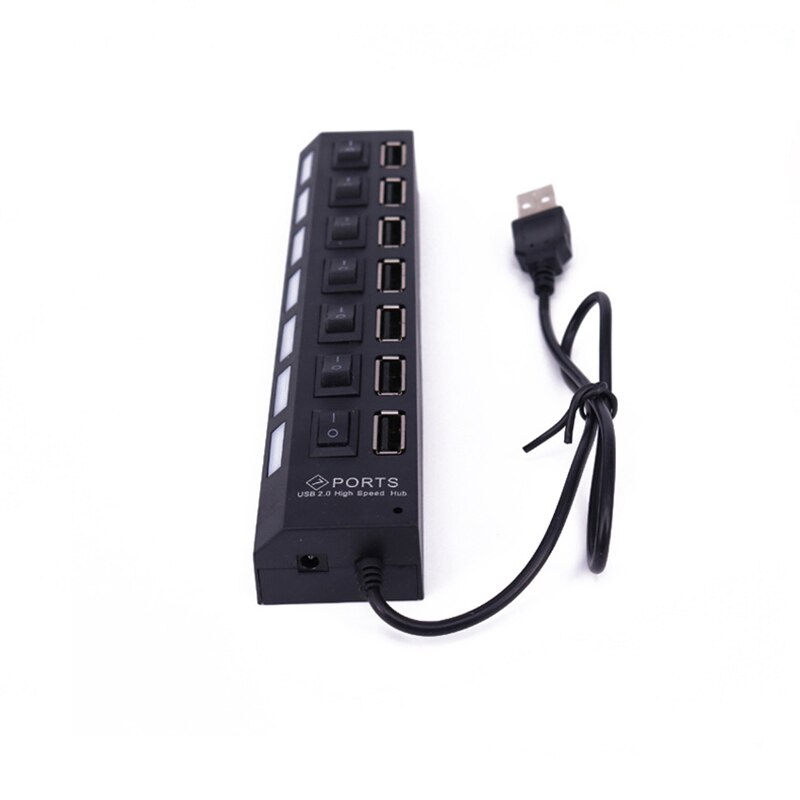 USB Hub 2.0 Multi Hub USB High Speed 4 7 Ports On Off Switch USB Splitter Adapter Computer Accessories For PC Laptop USB Expand: 3