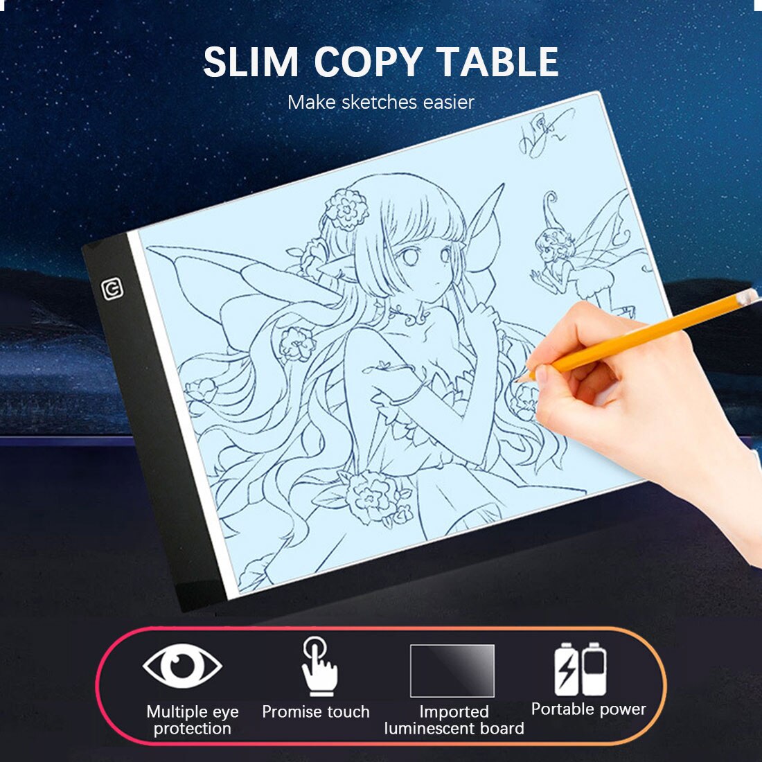 Drawing Tablet LED Light Pad Digital Graphics Pad A3 A4 A5 LED A4 USB Copy Board Electronic Art Graphic Painting Writing Table
