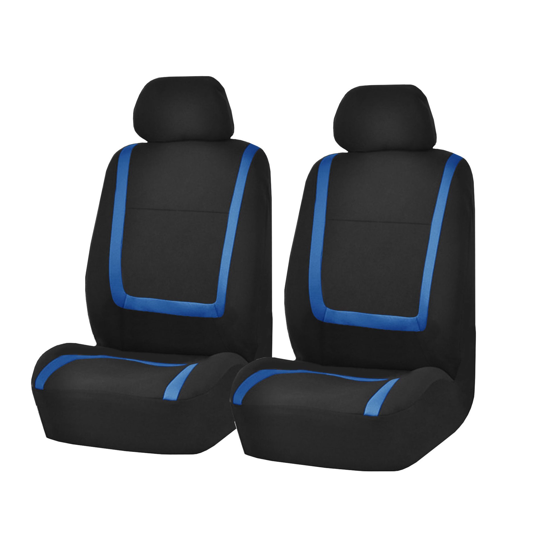 Stof Auto Stoelhoezen Voor Seat Ateca Arona Ibiza Leon Toledo Leon St Cupra Auto Zitkussen Cover Auto-styling Accessoires: Front 2pcs-blue